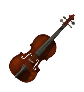 violin, transparent background 