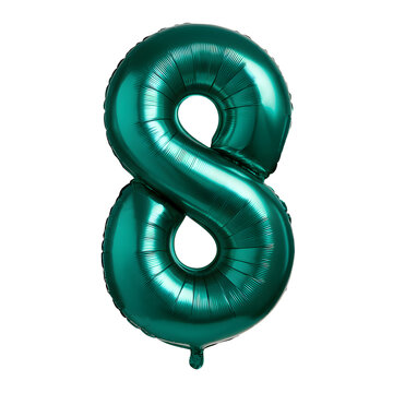 Large inflatable eight number PNG transparent background