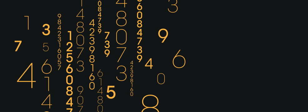 abstract background with numbers
