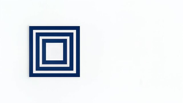 Abstract Geometric Shapes Composition with Circle and Square Icons
