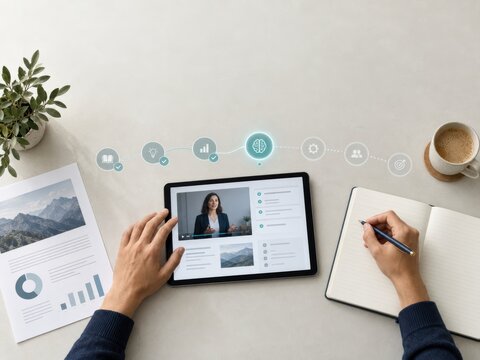 Adaptive Online Training Progress with Personalized AI Learning Path