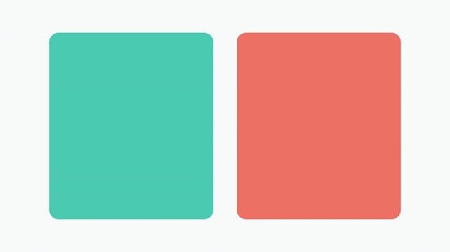 Colorful geometric square tiles appearing in grid layout on transparent background