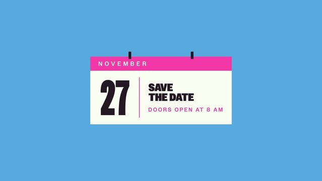 Bento Blocks Sales Titles / Bold Colorful Calendar and Sale Date Reminder for Retail Promos, Online Ads and Social Media / Horizontal / Part 07
