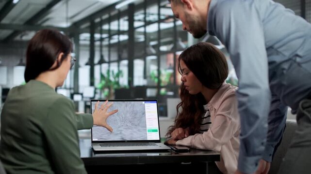 Architect And Engineers Discussing 3D BIM Modeling