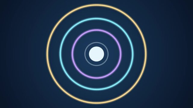 Three gimbal rings on separate axes around a glowing hub