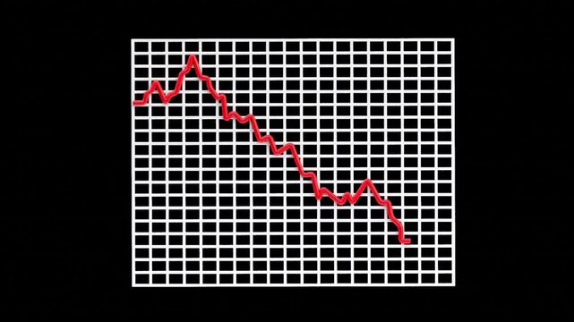 Downward Financial Trend Graph