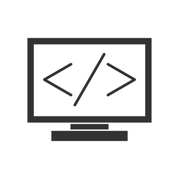  Coding sign icon isolated on transparent background