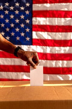 Voting, democracy, American flag, election
