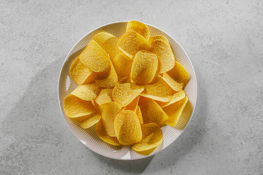 pringles chips on a light background