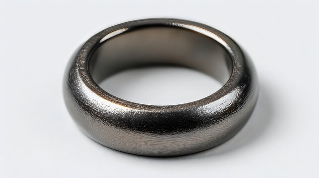 Glossy metal bearing ring isolated mechanical part wallpapers