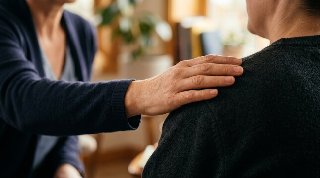 Professional Massage Therapy Session in Modern Office.