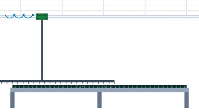 Automated Greenhouse Overhead Misting and Irrigation Boom System for Modern Industrial Automation and Manufacturing Facility
