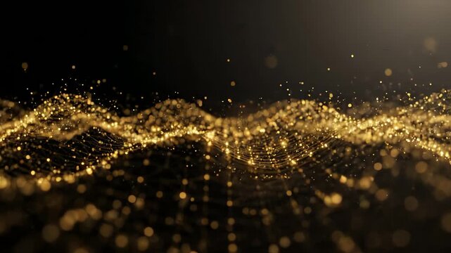abstract technology particles mesh background