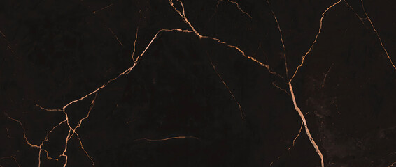 Marble texture of elegant black stone with copper and gold cracks creating a striking dark background for premium interior design and wall decor © UmmeFarhatunnesa