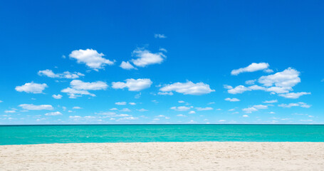 tropical Maldives island with white sandy beach and sea © Pakhnyushchyy