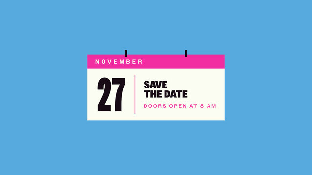 Bento Blocks Sales Titles / Bold Colorful Calendar and Sale Date Reminder for Retail Promos, Online Ads and Social Media / Horizontal / Part 07