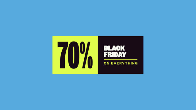 Bento Blocks Sales Titles / Bold Colorful Black Friday Discount in a Split Panel for Retail Promos, Online Ads and Social Media / Horizontal / Part 01
