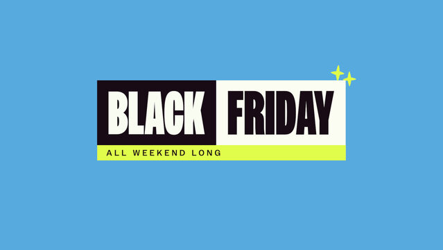 Bento Blocks Sales Titles / Bold Colorful Split Black Friday Blocks With Sparkles for Retail Promos, Online Ads and Social Media / Horizontal / Part 09