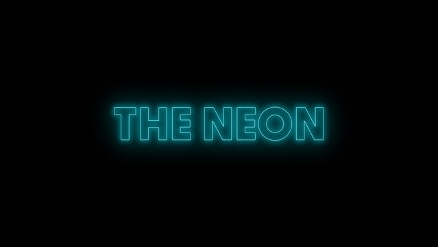 Neon Trailer Titles 4K 02&ndash; Cinematic Neon Typography, Glowing Movie Titles, Electric Light Effects and Futuristic 4K Motion Graphics for Professional Video Editing