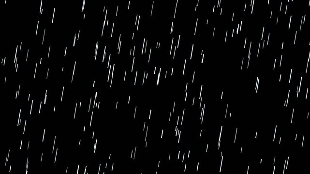 White Heavy Downpour Rain Alpha Overlay