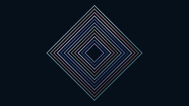 Rotating Nested Square Frames