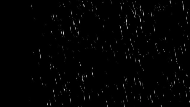 Fine Backlit Rain Delicate Streaks Alpha Overlay
