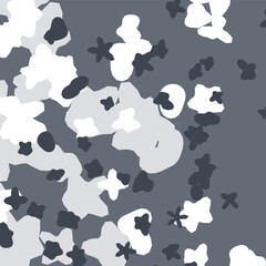 Fundo de padrão de camuflagem em tons de cinza e branco © Fabian