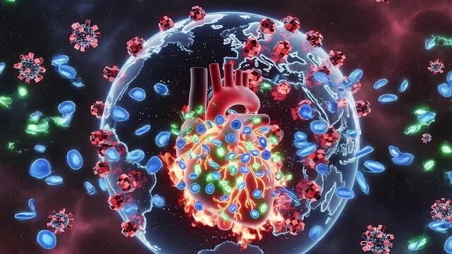 Global Cardiac Burden: 3D Map & Immunotherapy Horizon