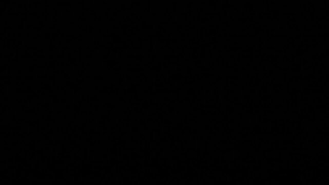 Seamless looping 4K forked lightning bolts striking and crackling with blue electric glow and flashes on a black background