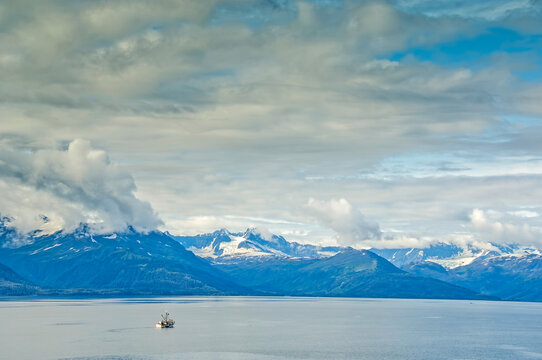 Fishing Boat Sailing Alaska's Inside Passage