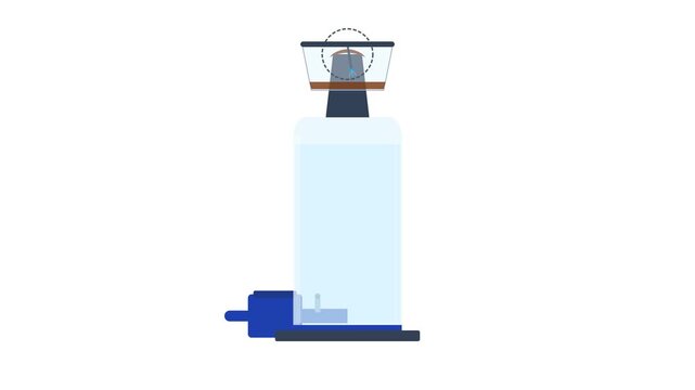 Industrial Marine Aquaculture Protein Skimmer and Foam Fractionation System Cutaway