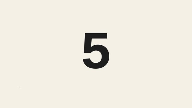 Minimal Film Countdown with Progress Bar on Cream Background