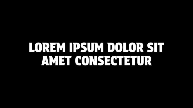 Clean Text Animations