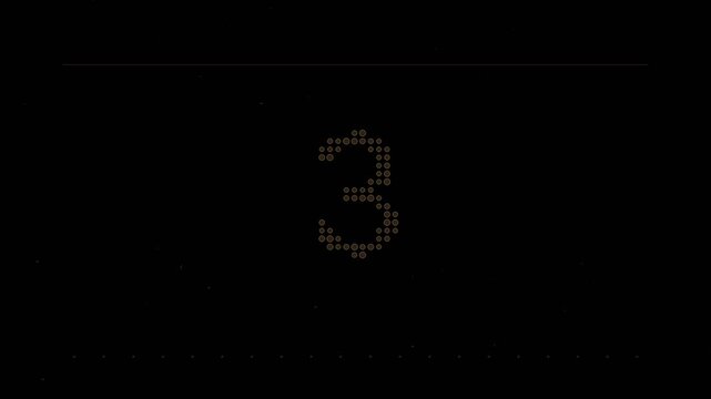 Punched Dot Matrix Countdown Leader Alpha Overlay