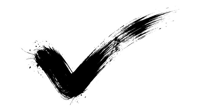 ink pen check mark