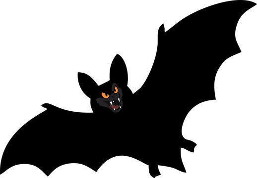 Halloween flying bats silhouette Bats Logo Bat Logo Bat vector illustration