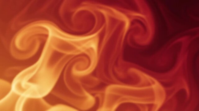 Red Orange Fire Gradient Background Hot Bold Intense Soft Glow Smooth Flowing Motion Video