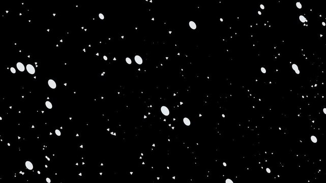 Windblown Snow Flurries Alpha Overlay