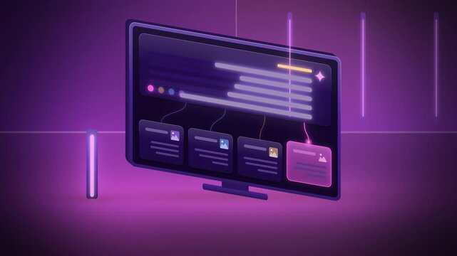 Purple AI answer with cited sources tilted view appearing