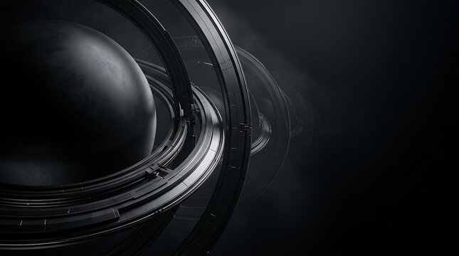 Dramatic abstract liquid swirl with dark and light contrast