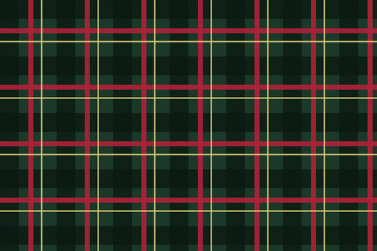 Green and red tartan plaid pattern for Christmas and winter