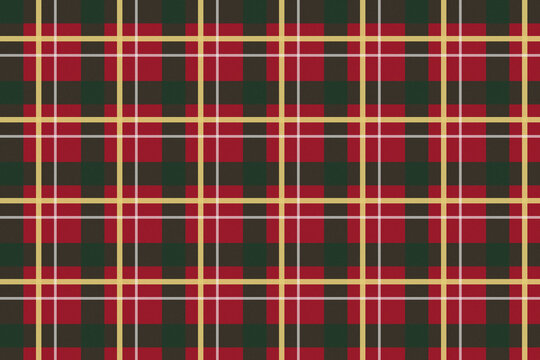 Red and green tartan plaid pattern for Christmas and winter