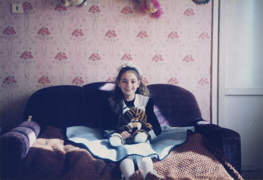 Retro First Day of School Photo