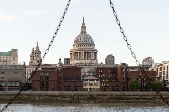 St Paul&acirc;s Cathedral across the River Thames in London