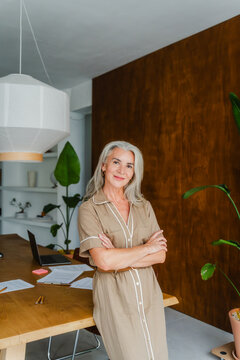 Portrait of confident senior businesswoman