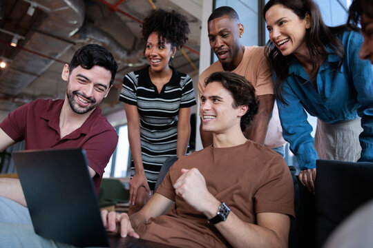 A group of friends distracted while gaming together