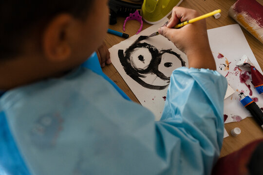 Little Artist Exploring Color and Creativity at Home
