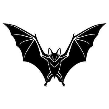 Halloween dark fantasy vector icon set featuring black bat wings