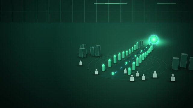 Green road to the singularity horizon evolving room scene appearing