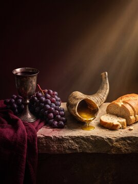 Biblical Anointing Oil Horn Representing the Anointing of David